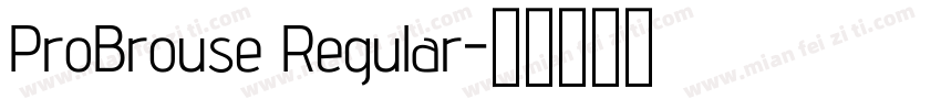 ProBrouse Regular字体转换